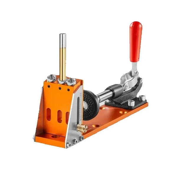 Adjustable Aluminum Pocket Hole Jig Kit with Step Drills