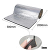 Roll of silver automotive sound deadening and heat insulation mat with dimensions 500mm by 2000mm and 5mm thickness