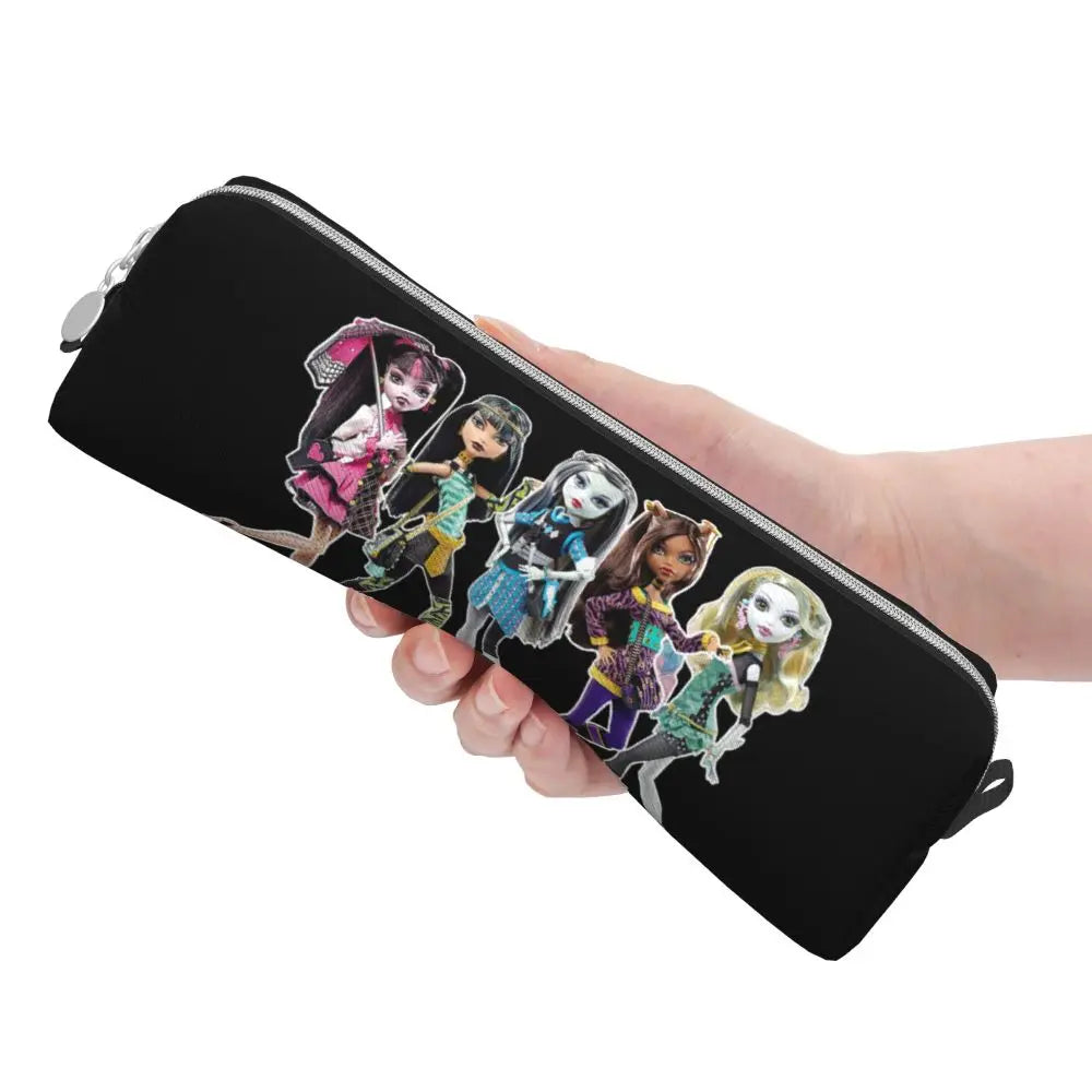Monster High Pink Pattern Pencil Case