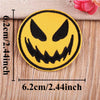 Funny Yellow Expression Embroidered Iron-On Patch