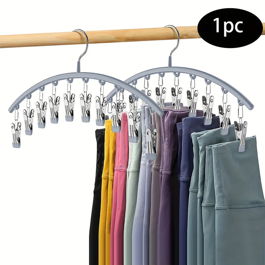 Space-Saving Closet Organizer with 10 Sturdy Clips
