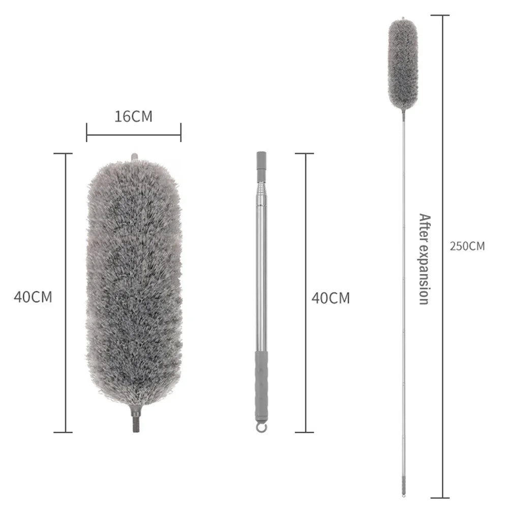 Extendable Microfiber Duster with Bendable Head