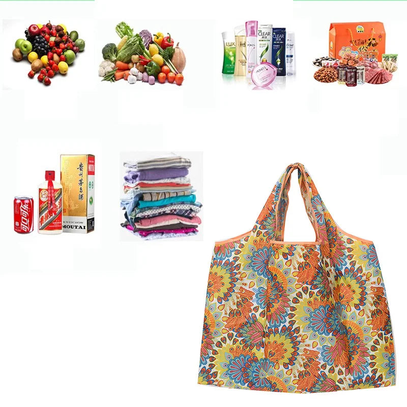 Foldable Shopping Tote Bag with Large Capacity