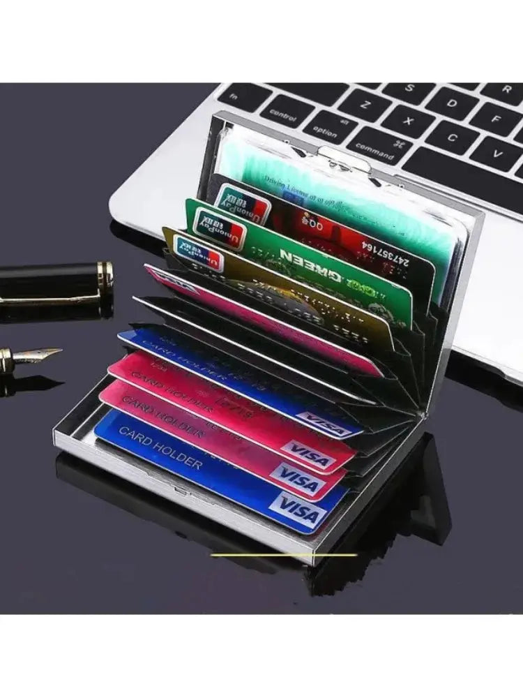 Slim Stainless Steel RFID Blocking Card Holder