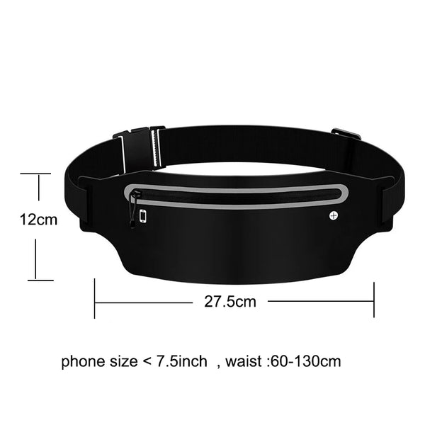 Ceinture de Running Imperméable avec Bande Réfléchissante