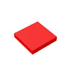 A red square panel used for building blocks.