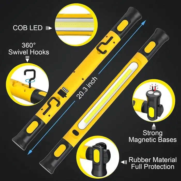 Rechargeable LED Magnetic Work Light with Rotating Base