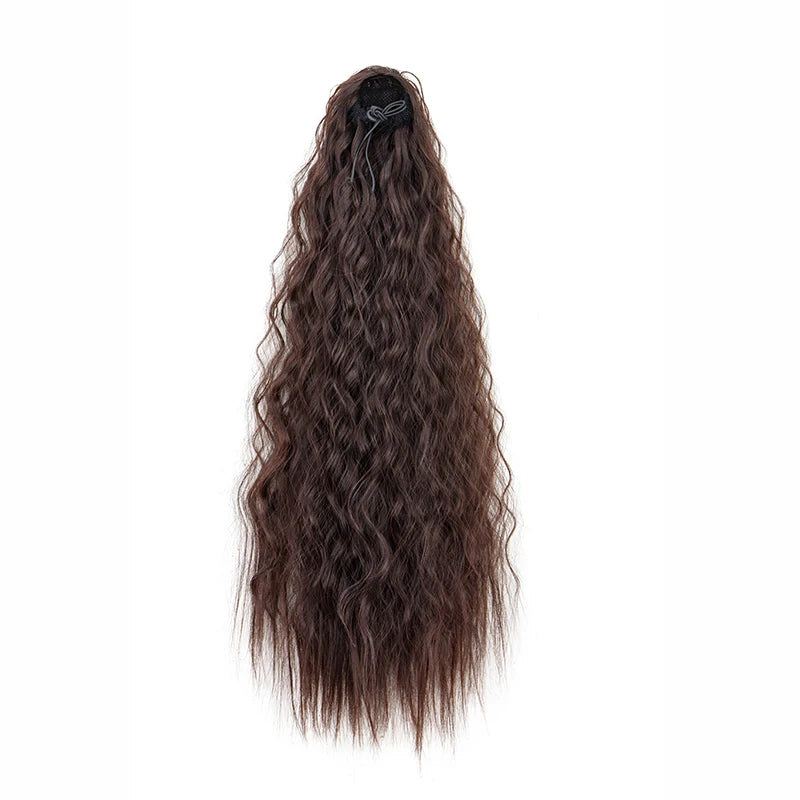 22-Inch Kinky Curly Clip-In Ponytail Extension