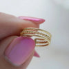 Adjustable Geometric Toe Ring