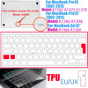 Ultra-thin TPU keyboard cover for MacBook Air and Pro models
