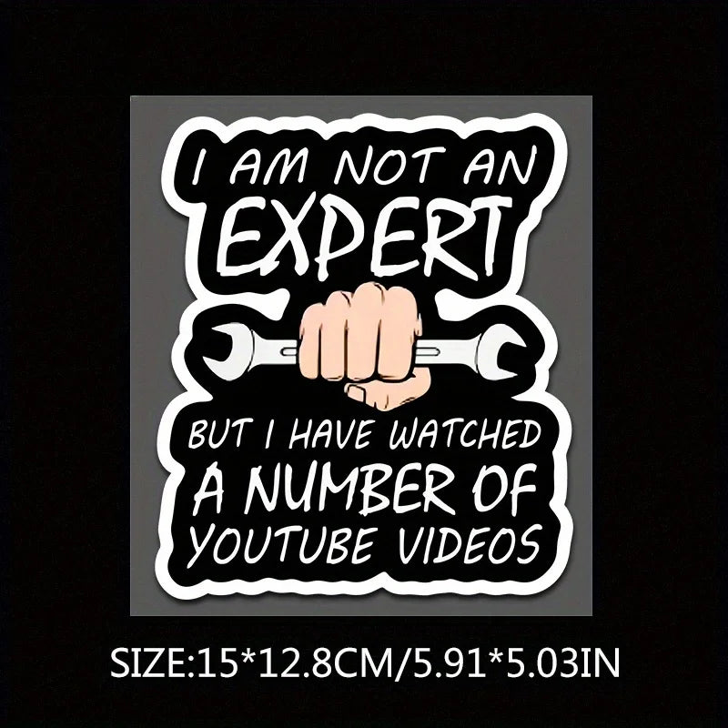 Humorous Mechanic Vinyl Decal