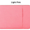 Light pink waterproof laptop sleeve with a handle for notebooks