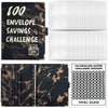 Marble A5 Savings Challenge Binder with 100 Cash Envelopes
