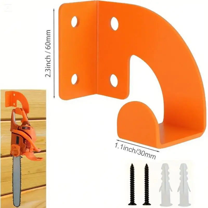 Heavy-Duty Chainsaw Wall Mount Hanger