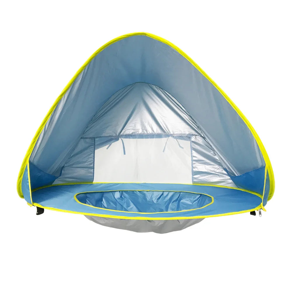 Pop-Up Beach Tent with Built-In Splash Pool for Kids