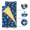 Dinosaur Toddler Nap Mat with Removable Pillow and Fleece Blanket