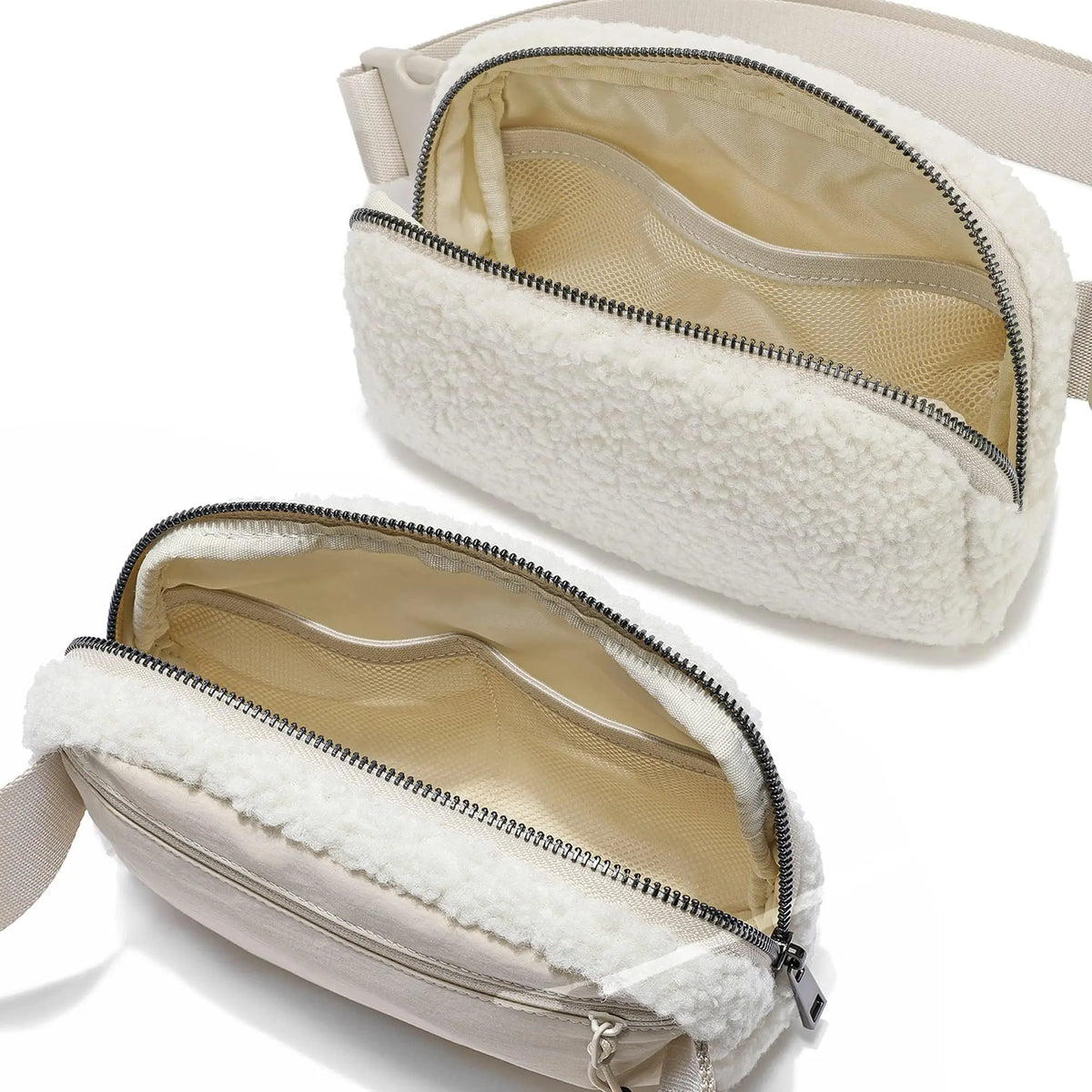 Cozy Fleece Crossbody Belt Bag