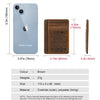 Genuine Leather Slim Card Wallet for Men – Personalized Gift from Dad