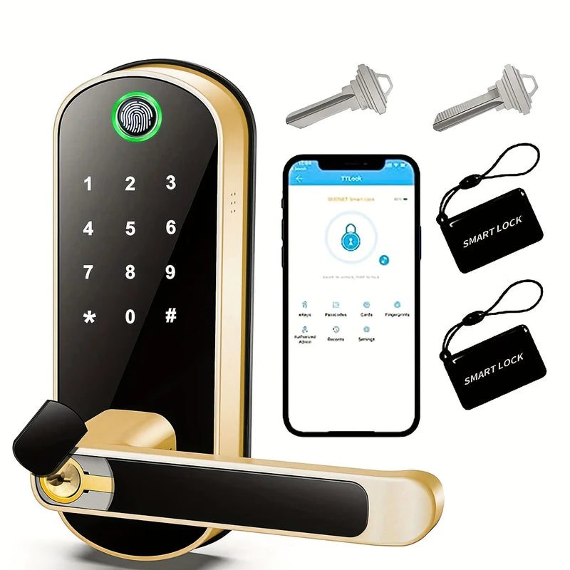 Smart Fingerprint Door Lock with WiFi App Control