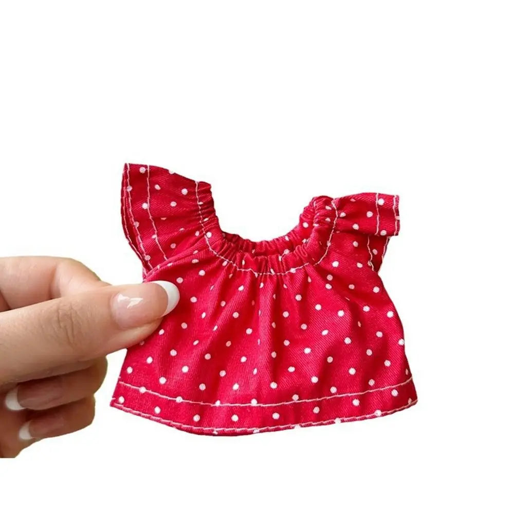 Fashion Doll Clothes Set for 10cm Cotton Dolls – Multi-Style Jeans & Tops