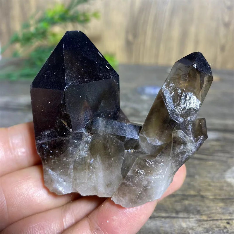 Natural Citrine & Smoke Quartz Crystal Cluster
