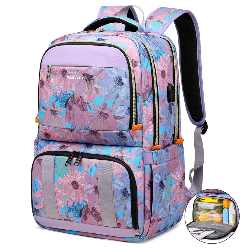 Insulated Lunch Backpack with Cooler Compartment