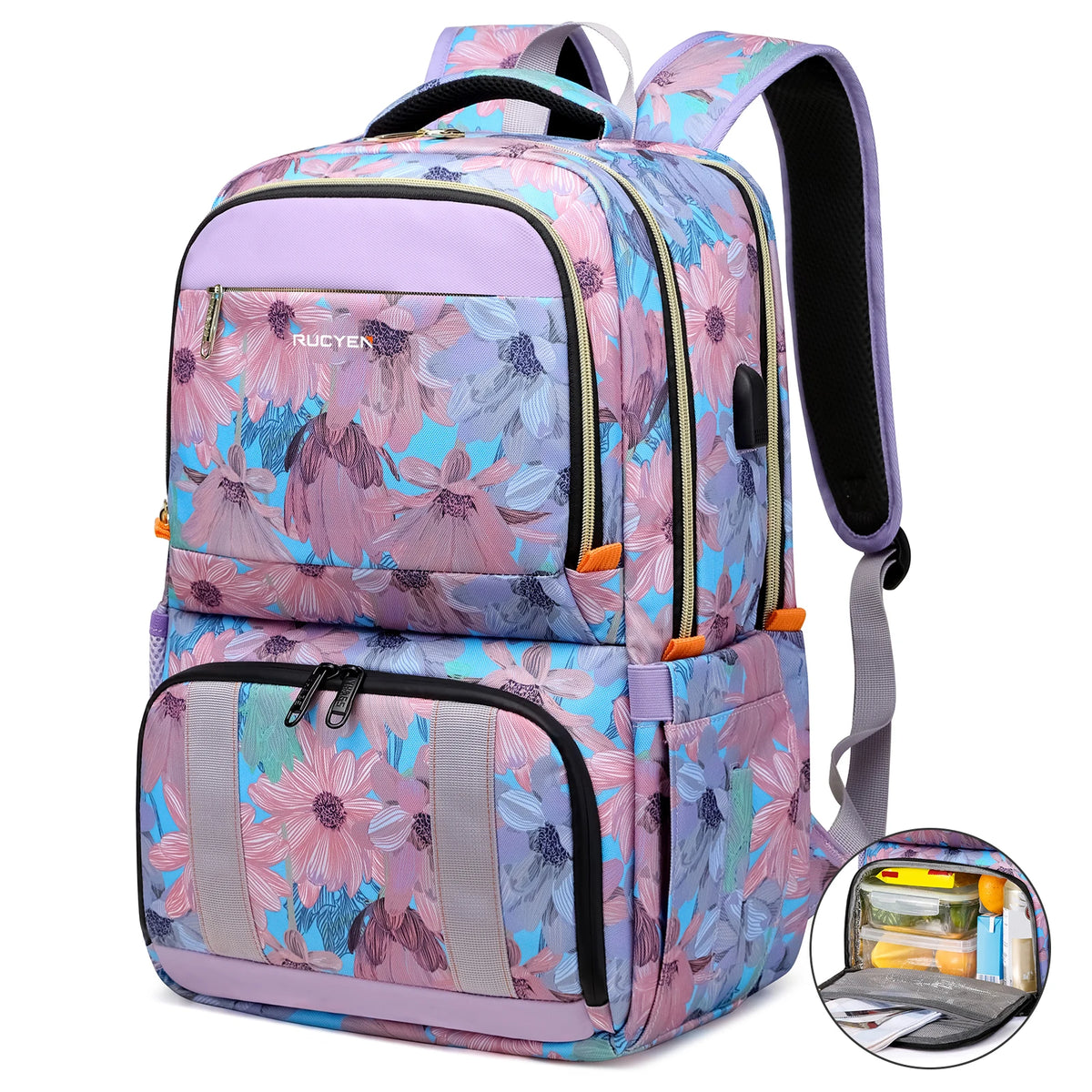 Insulated Lunch Cooler Backpack with Water-Resistant Design