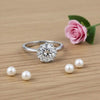 925 Sterling Silver Cubic Zirconia Engagement Ring