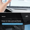 A black bracket designed to easily hide and put freely, featuring a rotary design for various angles.