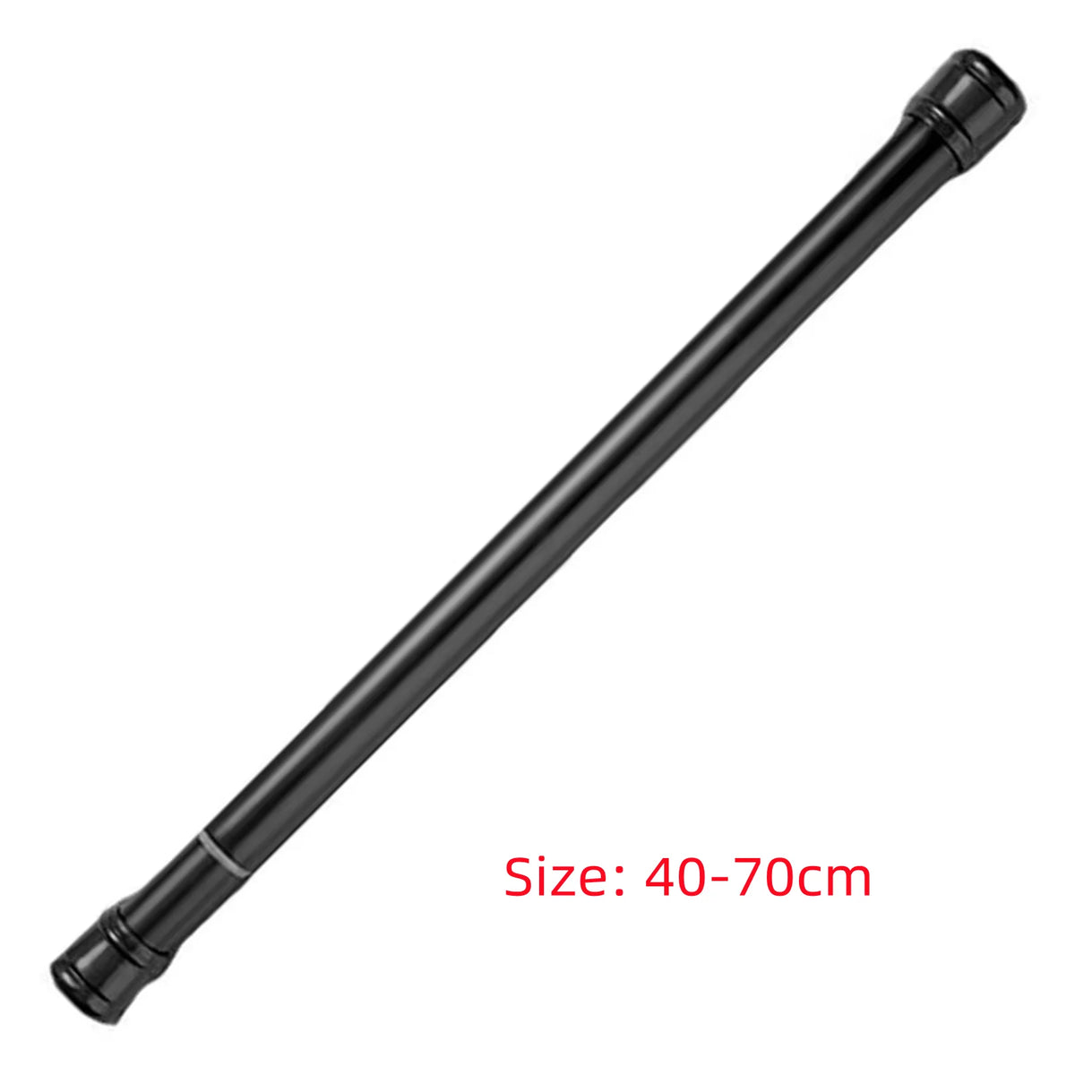 No-Drill Adjustable Metal Spring Tension Curtain Rod