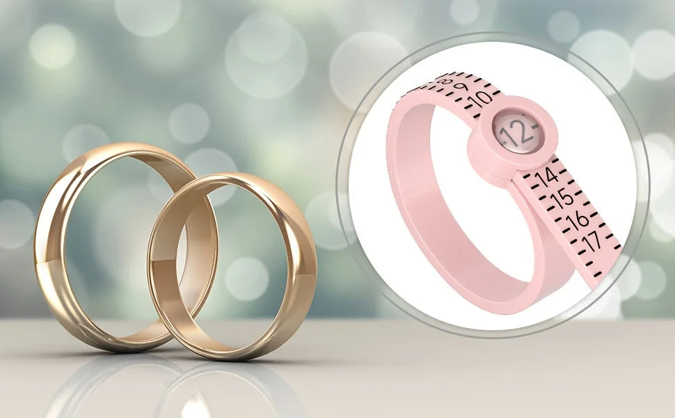 Ring Sizer with Magnifying Glass for Accurate Measurement