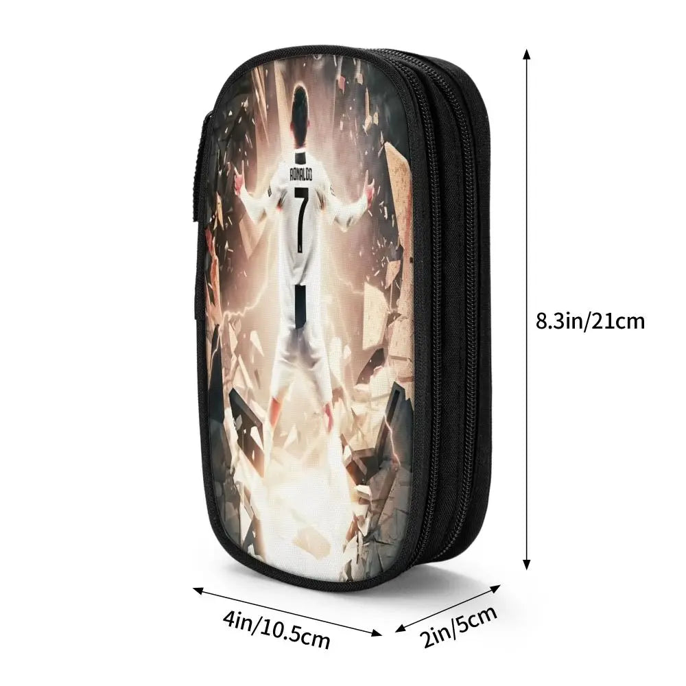 Soccer Star Pen Case – Large-Capacity Pencil Pouch