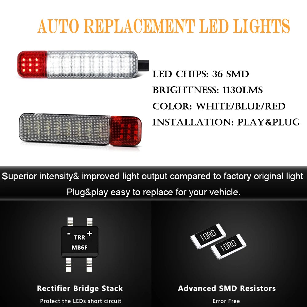 LED Interior Door Panel Lights for GM Trucks & SUVs (Pair)