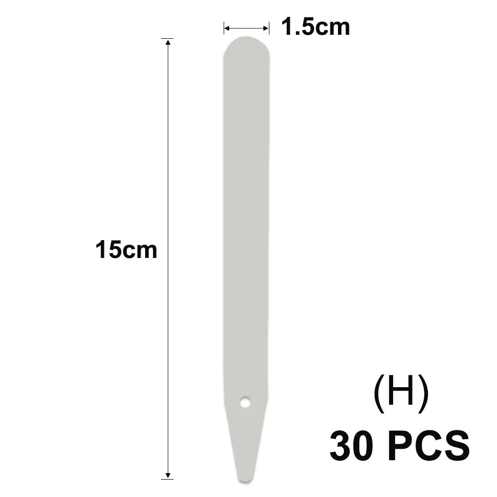 Yellow T-Type Garden Plant Labels with Stakes