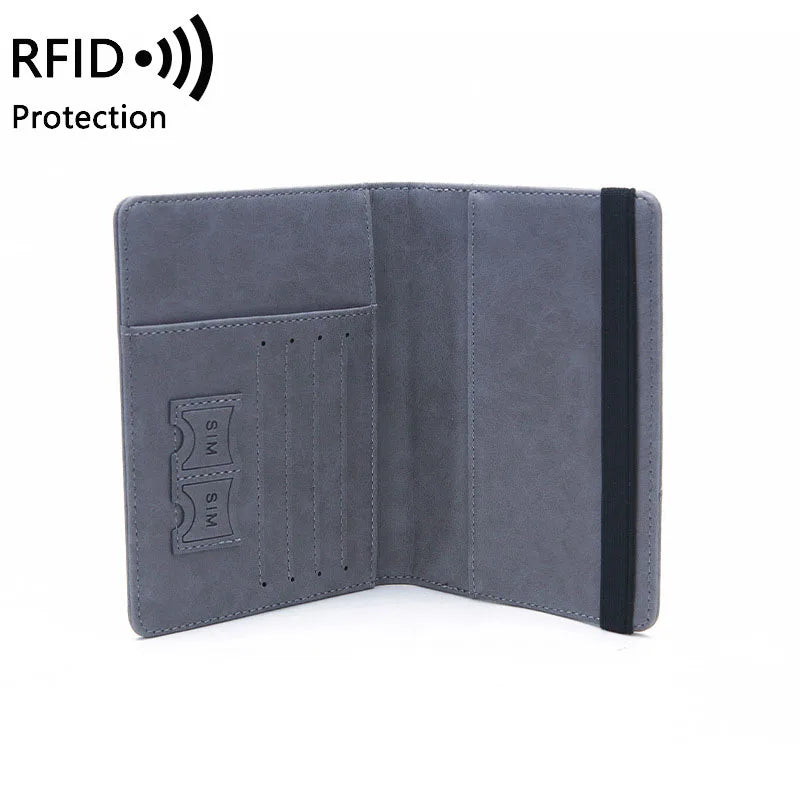 RFID-Blocking Passport Holder with Card Slots