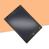 Schwarzes, verstellbares LCD-Zeichen-Pad in orangefarbener Hintergrund.