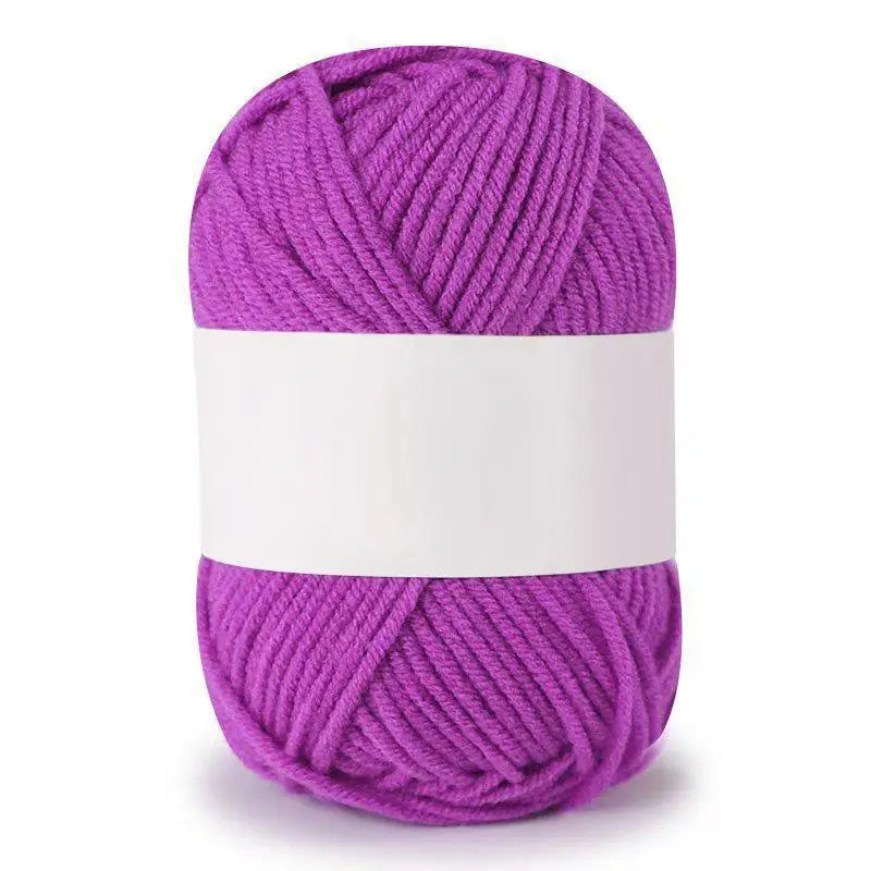 Soft Milk Cotton Knitting Yarn – Anti-Pilling 4ply Yarn for Crochet & Knitting