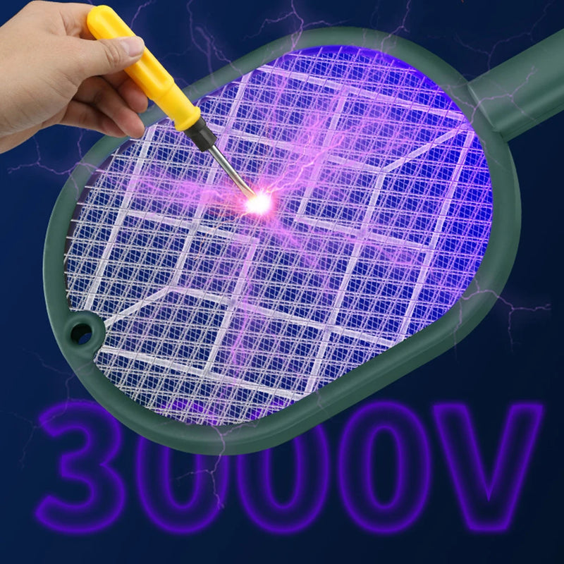 2-in-1 Electric Mosquito Swatter with UV Light