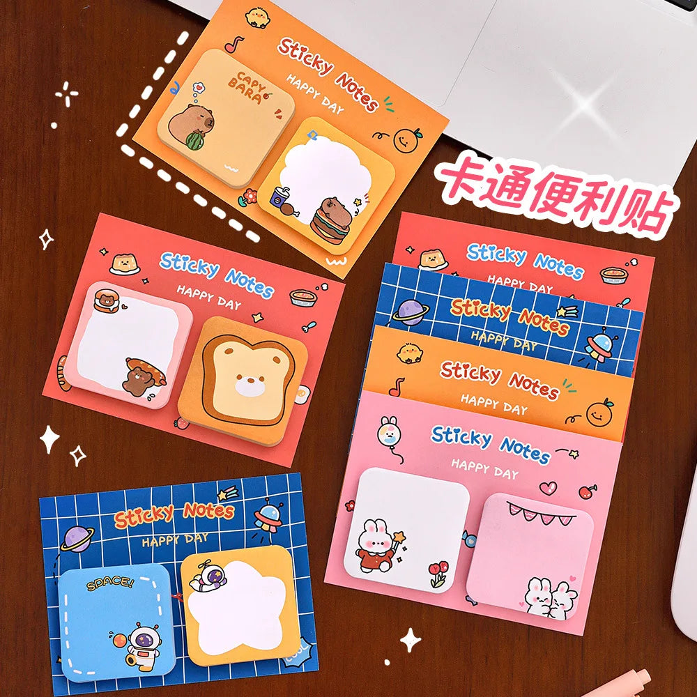 Kawaii Cartoon Animal Sticky Notes Set