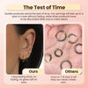 5-Piece Gold-Plated Huggie Hoop Earring Set