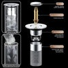 Universal Stainless Steel Pop-Up Drain Filter