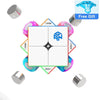A stickerless GAN 251 M Pro magnetic 2x2 speed cube with accessories and a free gift tag.