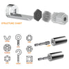 Universal Socket Wrench Adapter with Drill Attachment