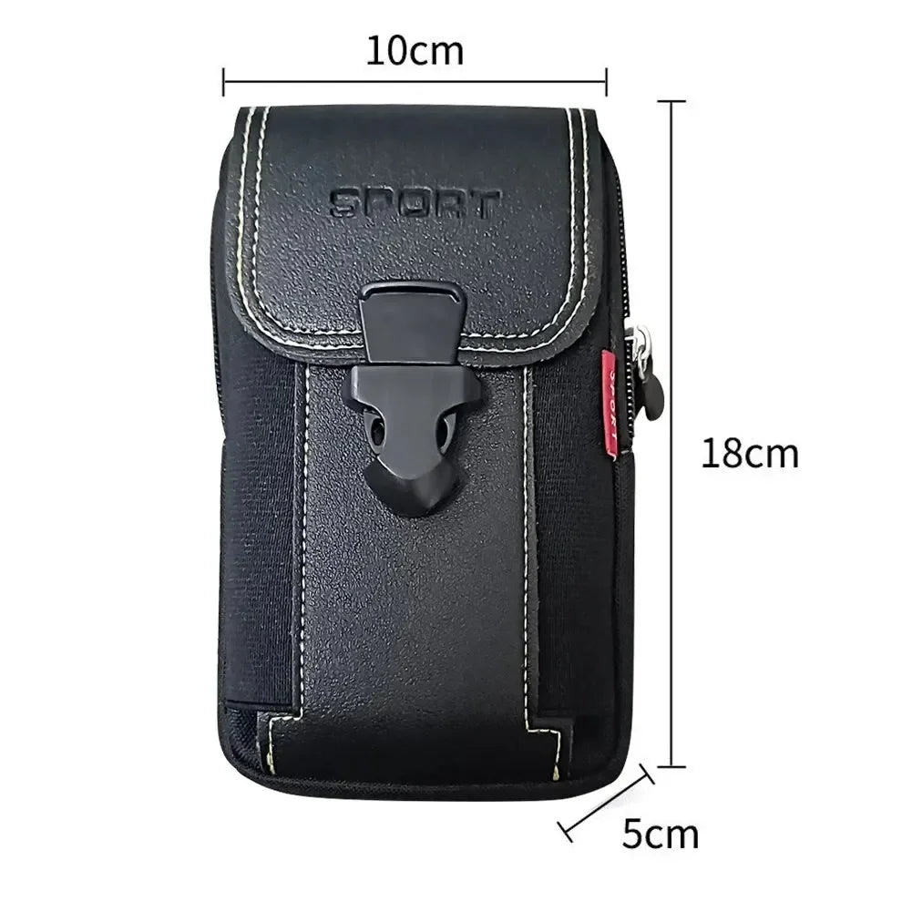 Compact Canvas Waist Pouch with MOLLE Compatibility