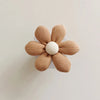 Wooden Flower Wall Hook with Adhesive Backing