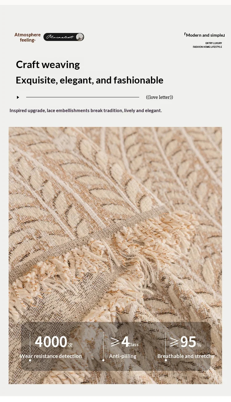Herringbone Chenille Sofa Cover — All-Season Furniture Protector