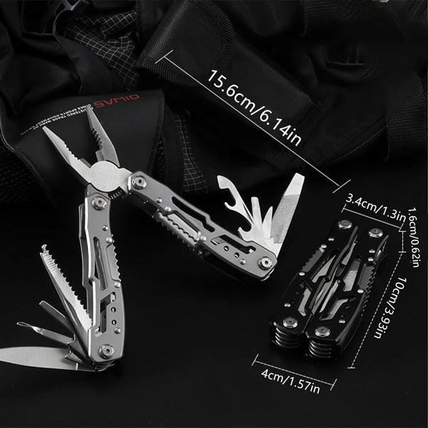 Stainless Steel Pocket Multitool with Pliers