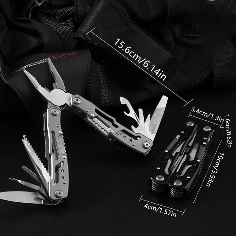 Stainless Steel Pocket Multitool with Pliers