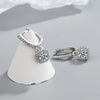 Boucles d'oreilles créoles Moissanite en Argent Sterling