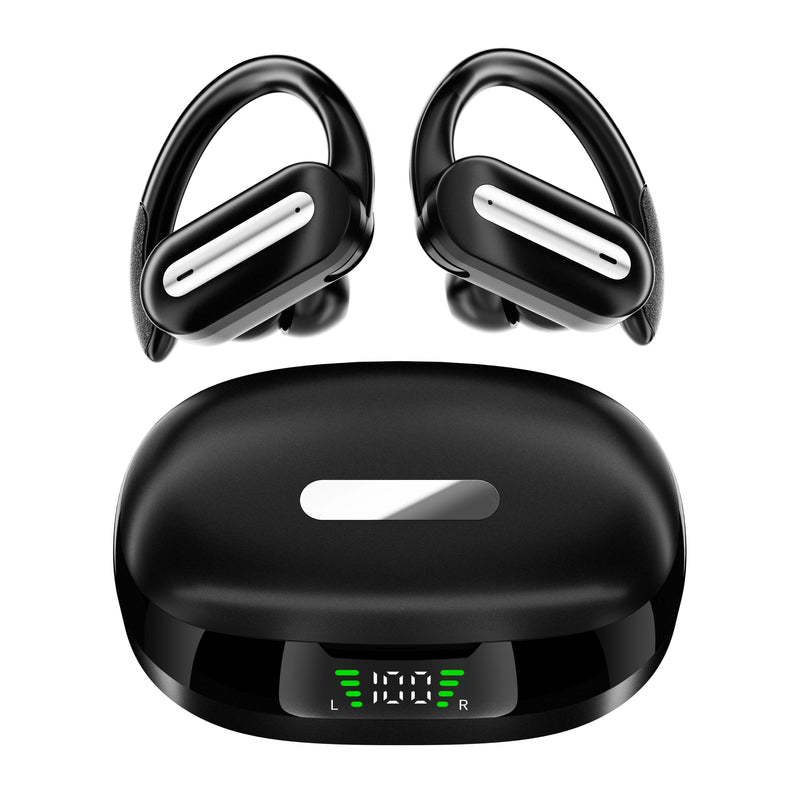 Open-Ear Bluetooth Earbuds with Active Noise Cancellation